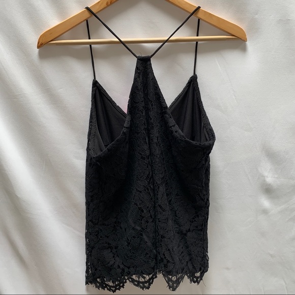 MacBeth Collection Margaret Josephs Black Lace Cami Top Size Small - Picture 4 of 4